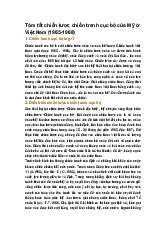 Tóm tắt chiến lược chiến tranh cục bộ của Mỹ ở Việt Nam (1965-1968)