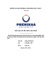Phân tích những nhân tố ảnh hưởng đến quan hệ lợi ích kinh tế chủ yếu trong nền kinh tế thị trường định hướng xã hội chủ nghĩa ở Việt Nam hiện nay?  | Bài tập lớn kết thúc học phần Kinh tế chính trị Mác - Lênin
