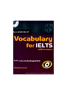 Cambridge Vocabulary for IELTS