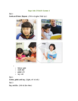 Getting Started: Tiếng Anh lớp 3: Lesson 1| Explore Our World