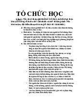 Đề cương môn Tổ chức học | Đại học Nội Vụ Hà Nội