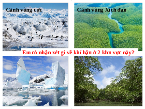 Bài giảng điện tử Địa lí 6 Bài 13 Chân trời sáng tạo:  Thời tiết và khí hậu. Các đới khí hậu trên Trái Đất