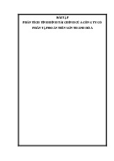 Phân Tích Tình Hình Tài Chính Công Ty Cổ Phần Tập Đoàn Tiên Sơn Thanh Hóa | Môn Tài chính doanh nghiệp - Trường Cao đẳng Kinh tế Công nghiệp Hà Nội