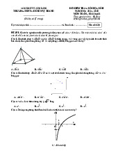 Đề cuối kì 2 Toán 11 năm 2024 – 2025 trường THPT chuyên Vị Thanh – Hậu Giang