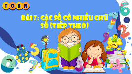Giáo án điện tử Toán 4 Bài 7 Cánh diều: Các số có nhiều chữ số (tiếp theo)