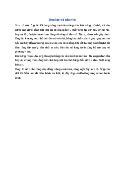 Kể chuyện Ông lão và sếu nhỏ | Tiếng việt 1 Cánh Diều