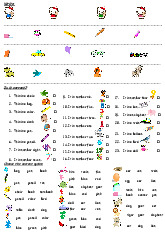 Bài Tập Tiếng Anh Lớp 1 Hình Mẫu Đẹp - Tiếng Anh 1