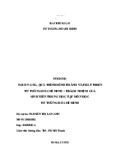 Tiểu luận NGUỒN GỐC, QUÁ TRÌNH HÌNH THÀNH VÀ PHÁT TRIỂN TƯ TƯỞNG HỒ CHÍ MINH  môn Tư tưởng Hồ Chí Minh - Trường Đại học lao động -  xã hội