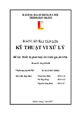 Thiết bị phát hiện rò rỉ khí gas, khí độc | Môn Kỹ thuật vi xử lý - Đại học Bách Khoa Hà Nội
