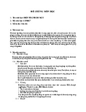 Đề cương môn học Điện toán đám mây   | Trường đại học kinh doanh và công nghệ Hà Nội