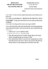Tổng hợp đề thi an toàn thông tin | Đại học Kinh tế Kỹ thuật Công nghiệp