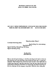 DỰ ÁN XÂY DỰNG/THIẾT KẾ DỊCH VỤ CHĂM SÓC KHÁCH HÀNG DỰA TRÊN CHATBOT