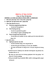 Tổng hợp Pháp luật đại cương | Pháp luật đại cương | Đại học Ngoại thương