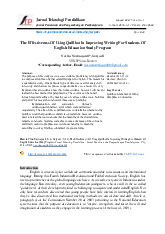 The Effectiveness Of Using Quillbot In Improving W môn Lập trình Windows | Trường Đại học Sư phạm Thành phố Hồ Chí Minh
