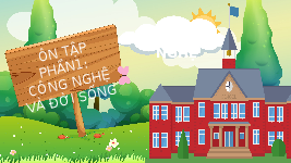 Giáo án điện tử Công nghệ 4 Chân trời sáng tạo: Ôn tập phần 1 Công nghệ và đời sống
