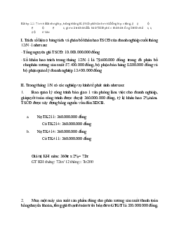 Bài tập 1 về môn Kế toán tài chính 1 / Đại học nội vụ Hà Nội