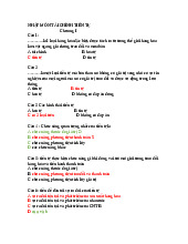 Bộ đề thi trắc nghiệm lý thuyết môn Tài chính tiền tệ | Đại học Thương Mại