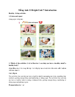Giải Tiếng Anh 11 Unit 7 Introduction | Bright