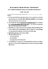 Đề tài thuyết trình Môn Môi Trường: Các Vấn Đề Hiện Nay và Giải Pháp. Môn Môi trường | Đại học Công nghệ Thành phố Hồ Chí Minh