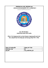 bài thảo luận kinh tế vĩ mô tmu