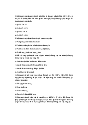 Bài tâp cạnh tranh hoàn hảo - Quản trị nhận lực | Trường Đại học Lao động - Xã hội