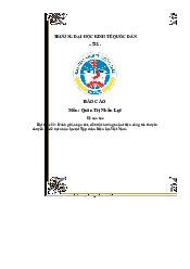 Đánh giá, nhận xét, đề xuất hướng hoàn thiện công tác thuyênchuyển và đề bạt nhân lực tại Tập đoàn Điện lực Việt Nam - Môn Quản trị Nhân lược| Đại học Kinh Tế Quốc Dân