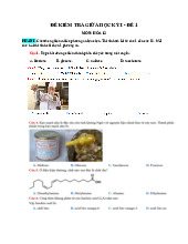 Bộ đề thi giữa kì 1 Hóa 12 Cấu trúc mới