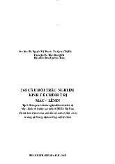 268 câu hỏi trắc nghiệm Kinh tế chính trị Mác - Lênin Tập 2: Những câu hỏi trắc nghiệm Kinh tế chính trị Mác - Lênin về thời kỳ quá độ lên CNXH ở Việt Nam - Chủ nghĩa xã hội khoa học | Trường Đại học Kinh tế, Đại học Quốc gia Hà Nội