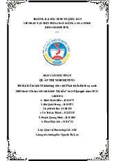 Kế hoạch Marketing cho việc Phát triển Dịch vụ mới: fitMama “Chăm sóc sức khoẻ Mẹ bầu” của Olympia năm 2024 | Môn Quản trị marketing - Đại học Kinh Tế Quốc Dân