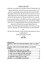 Tiểu luận kết thúc Học phần quản lý học đại cương: Trình bày yếu tố của con người tác động đến Quản lý Liên hệ thực tiễn trong hoạt động quản lý