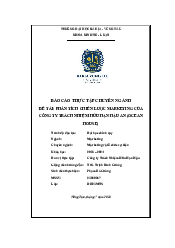 Tiểu luận: Phân tích Hoat động bán hàng - chuyên ngành - Quản trị kinh doanh | Đại học Bà Rịa - Vũng Tàu