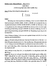 BÀI SỐ 14 (Chức năng Goal seek, Solver và kiểm tra) môn Microsoft Excel | Trường đại học kinh doanh và công nghệ Hà Nội