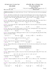 Đề kiểm tra cuối học kì 2 Toán 10 năm 2024 – 2025 sở GD&ĐT Bắc Ninh