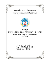 Bài tập tiểu luận lịch sử đảng về đại hội 12- Lịch sử Đảng Cộng Sản Việt Nam| Đại học Kinh Tế Quốc Dân