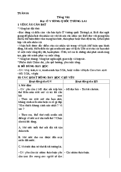 Giáo án Tiếng Việt lớp 4 Tuần 16 | Kết nối tri thức