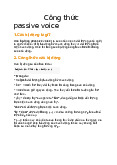 Công thức passive voice - Tiếng Anh | Trường Đại học Quy Nhơn
