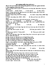 Đề cương kiểm tra cuối kì 1 môn Lịch sử 11