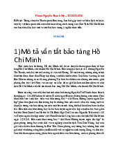 Báo cáo đề tài tham quan bảo tàng Hồ Chí Minh