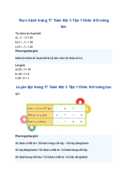 Tìm thừa số trang 17 Chân trời sáng tạo