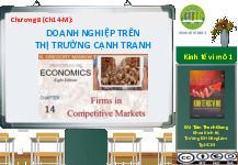 Lý thuyết chương 8 : doanh nghiệp trên thị trường cạnh tranh | Đại học Kinh tế Thành phố Hồ Chí Minh