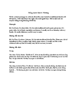 Tiếng Anh 6 Unit 5: Writing | Explorer English