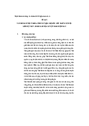 Đề tài 5: Vấn đề dân tộc trong thời kỳ quá độ lên xã hội chủ nghĩa xã hội và liên hệ với vấn đề dân tộc ở Việt Nam | Bài tập lớn