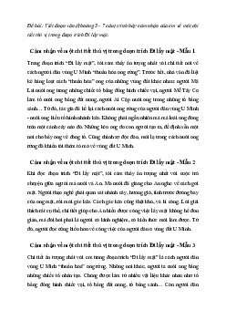 Văn mẫu lớp 7: Cảm nhận của em về một chi tiết thú vị trong đoạn trích Đi lấy mật | Kết nối tri thức