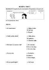 Phần đọc hiểu - Tiếng anh b1 ôn tập | Đại học Nội Vụ Hà Nội