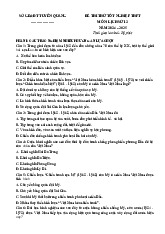 Đề thi thử tốt nghiệp THPT 2025 môn Lịch sử Sở GD&ĐT Tuyên Quang