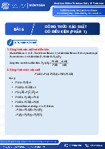 Bài 6 Công thức xác suất có điều kiện (Phần 1) môn Toán 12