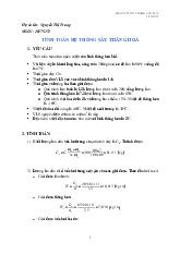 Tính toán hệ thống sấy thăng hoa_Nguyễn Thị Trang| BT môn Thiết kế hệ thống sấy các sản phẩm thực phẩm| Trường Đại học Bách Khoa Hà Nội