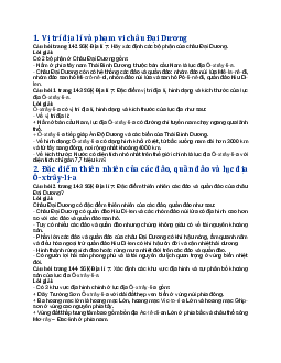 Giải SGK Địa lí 7 bài 20: Vị trí địa lí, phạm vi và đặc điểm thiên nhiên châu Đại Dương -  Cánh diều
