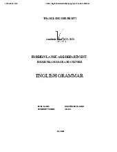 English Grammar môn English Studies| Trường Đại học Thăng Long