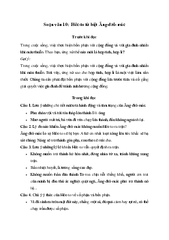 Soạn bài Héc-to từ biệt Ăng-đrô-mác - Kết nối tri thức Ngữ văn lớp 10